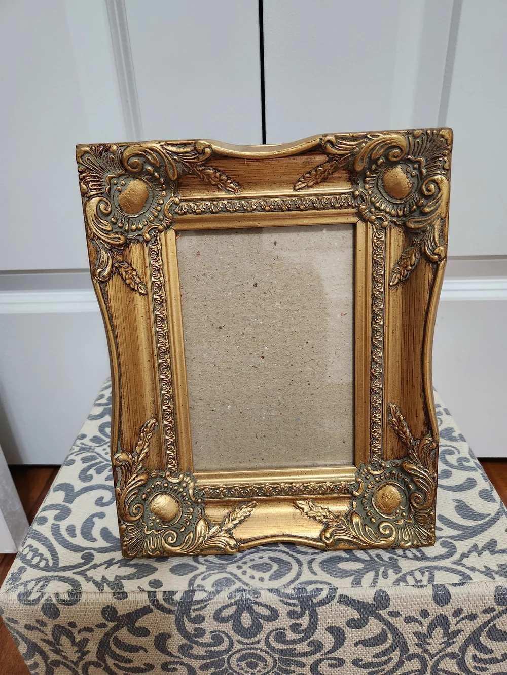 Vintage Gold Ornate Wood Gilded Photo Frame - Classic Home Accent